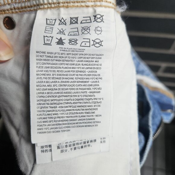 Mango MNG Women's Medium Wash Slit Denim Straight Maxi Skirt Timeless Size S - Picture 13 of 16